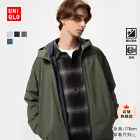 优衣库男装防风摇粒绒拉链连帽开衫/长袖外套25秋冬新款481182