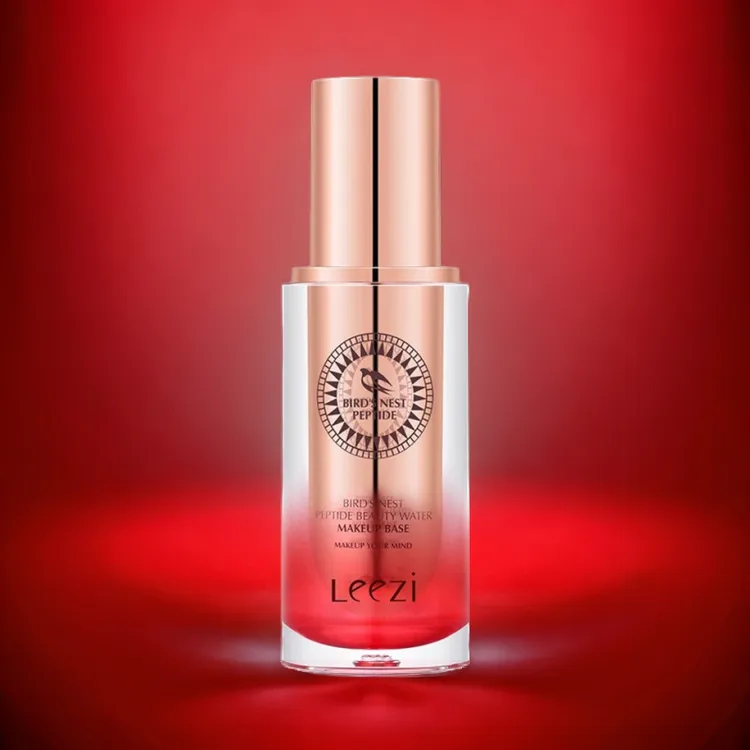 粉底液Lezzi燕窝肽粉底液轻薄自然色不易脱妆粉底液红瓶