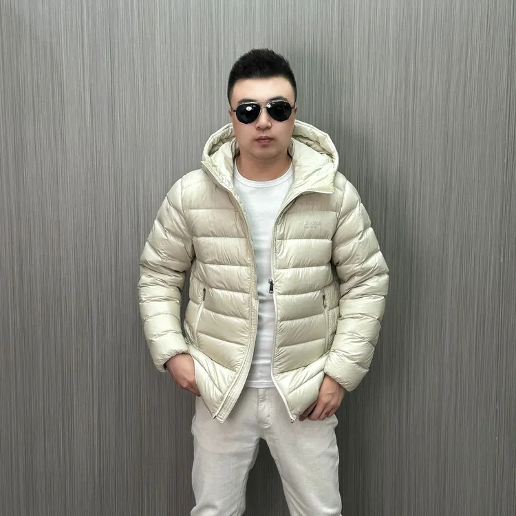 【34613】冬季薄款 高端轻奢 男士薄款羽绒服 连帽保暖运动休闲潮流