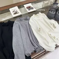 【lucky泡芙】万年百搭！女童时尚打底衫上衣秋季韩版儿童三色上衣潮