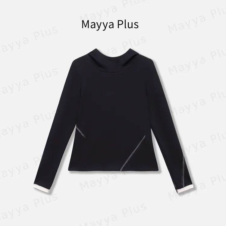 【温暖底牌】Mayya Plus麦芽定制秋季百搭卫衣新款修身上衣32536695