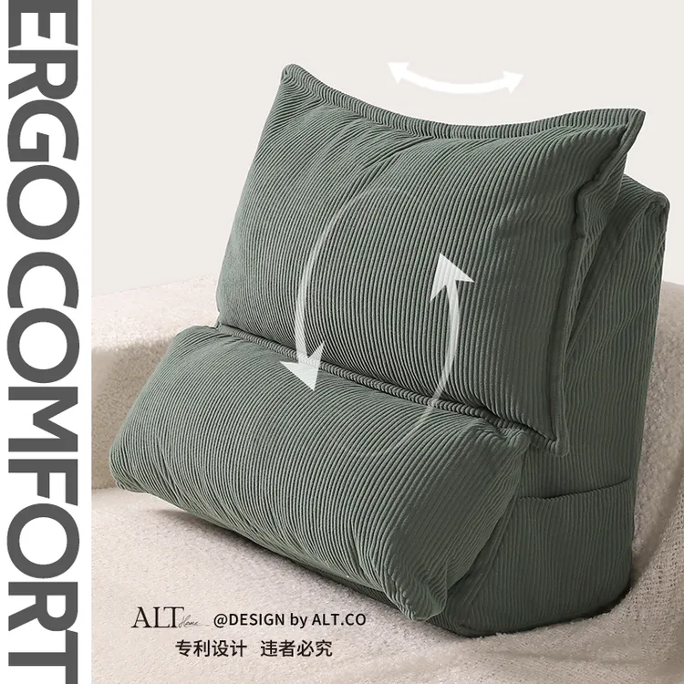 床上靠枕阳台飘窗台腰部支撑大靠背垫护腰卧室榻榻米床头靠垫软包