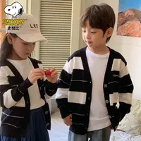 Snoopy/史努比男女童儿童毛衣宝宝针织开衫外套春秋外搭洋气韩版