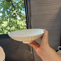 8英寸小脚斗笠菊花盘子