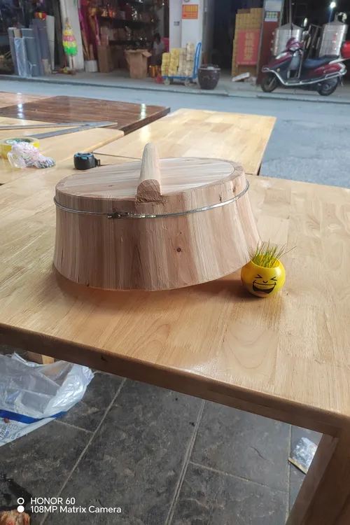 老式拱锅盖商用实木锅盖