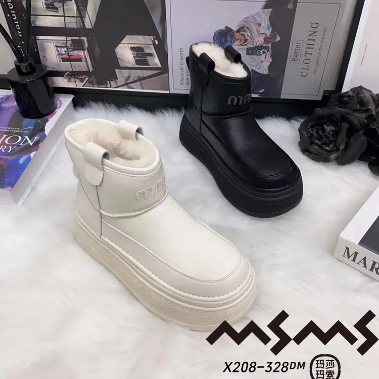 208-328冬季新款厚底保暖时尚雪地靴