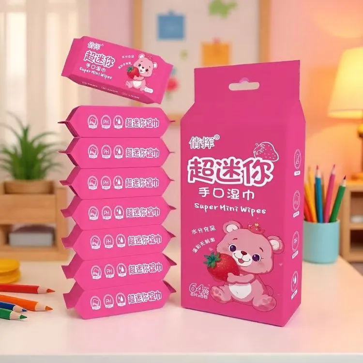 【全国包邮】到手4提每提8小包婴儿迷你湿巾