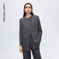 朗姿设计感一粒扣休闲商务西装外套女西服高级感2025年冬季新款