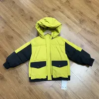 8668-童羽绒服短款拼色连帽保暖羽绒服儿童