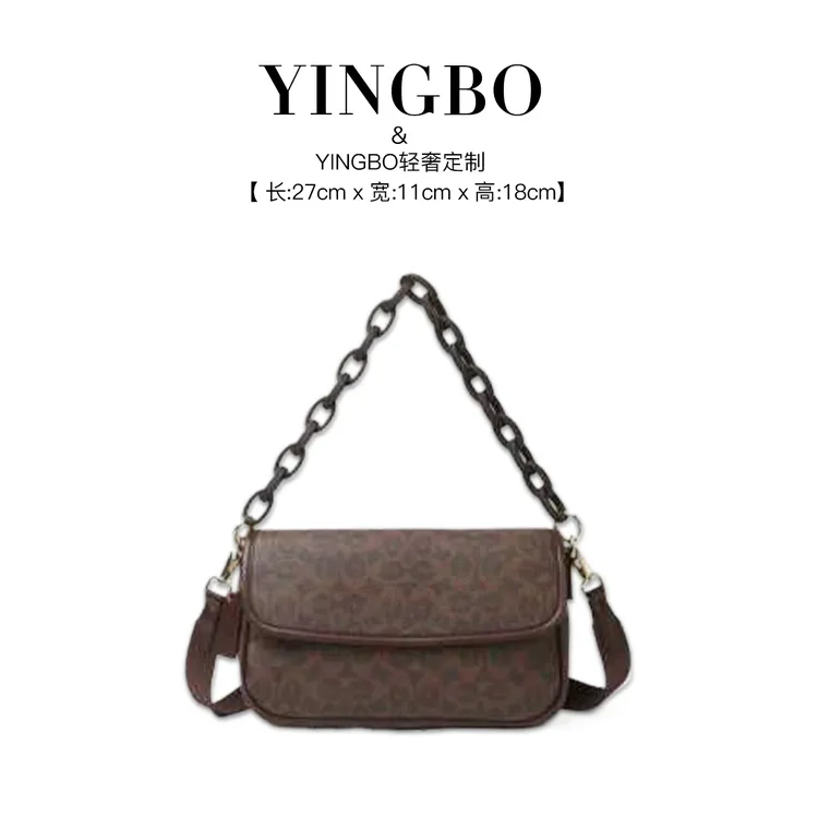 【英柏甄选】BF-66632-咖啡色 小众设计感时尚百搭女包