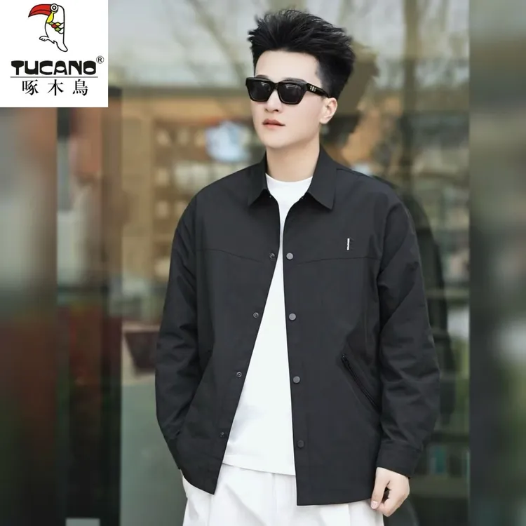 TUCANO/啄木鳥春秋季新款男士翻领衬衫休闲夹克外套时尚潮流百搭商品图