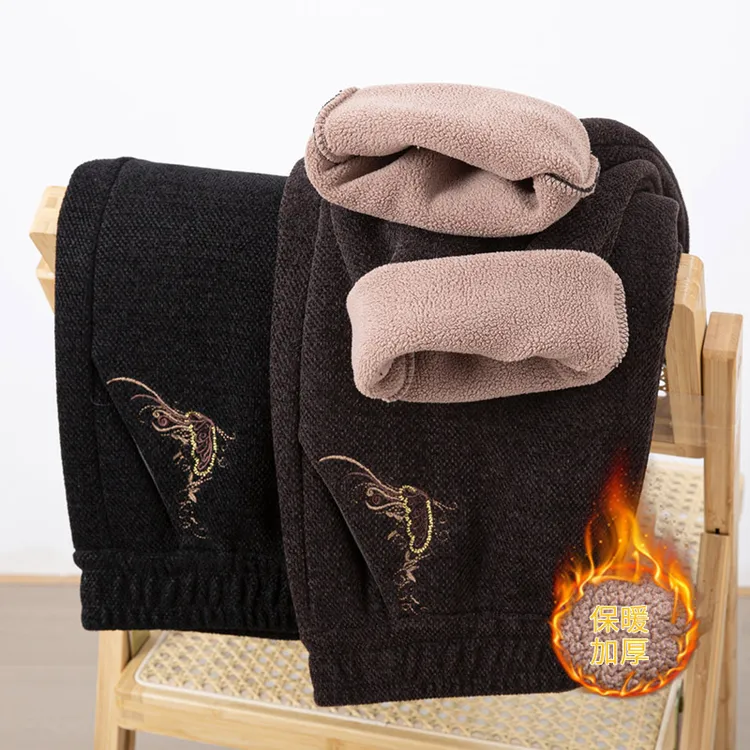 妈妈装保暖棉裤女裤秋冬款加绒加厚中老年人奶奶装裤子60岁70高档