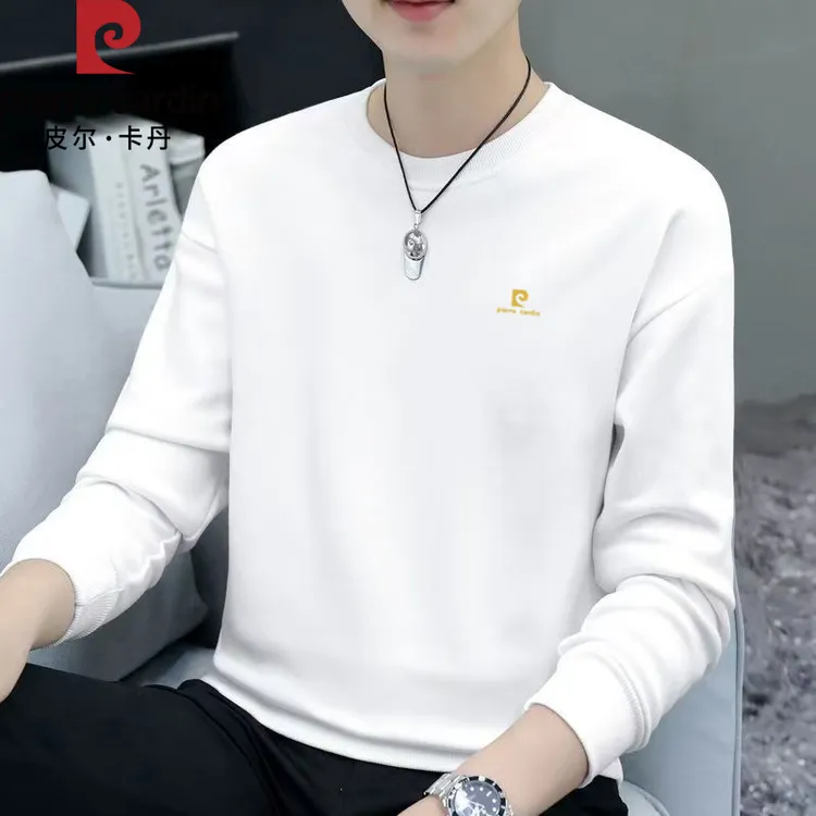 皮尔卡丹品牌男装2025新款秋冬男士打底衫男款2025新款爆款卫衣