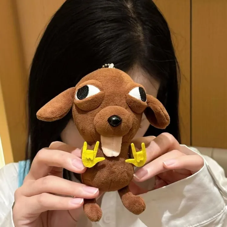2025新款Chihuahua摇滚吉娃娃书包挂件毛绒公仔玩具洗袜袜礼物yj