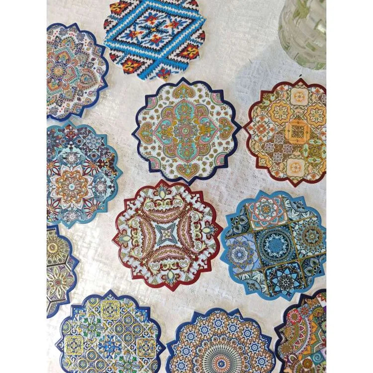 新疆民族风3D浮雕陶瓷杯垫（实付满20包邮）