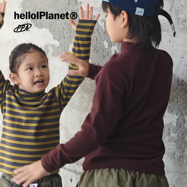 ppapa 秋冬轻量高保温双绒小高领贴身打底衫弹力儿童长袖1013157