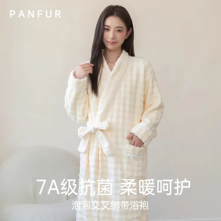 2025新款浴袍女款可穿式浴巾强吸水速干洗完澡穿的加厚浴裙睡袍