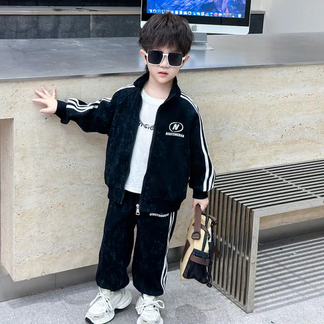 巴拉巴拉云朵断码男童秋装运动套装2025新款酷帅男孩春秋款外套痞