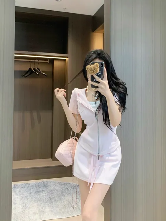 套装2025新款爆款甜美减龄半身裙一整套穿搭夏季包臀女装送吊带