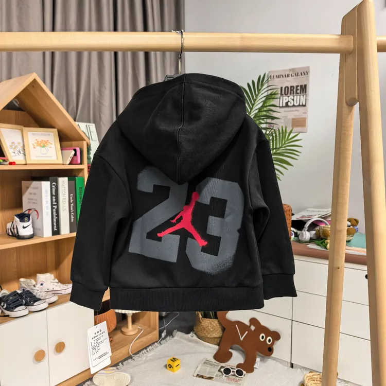 【官方旗舰】AIR JORDAN春秋休闲时尚童装卫衣男童加绒连帽卫衣F428