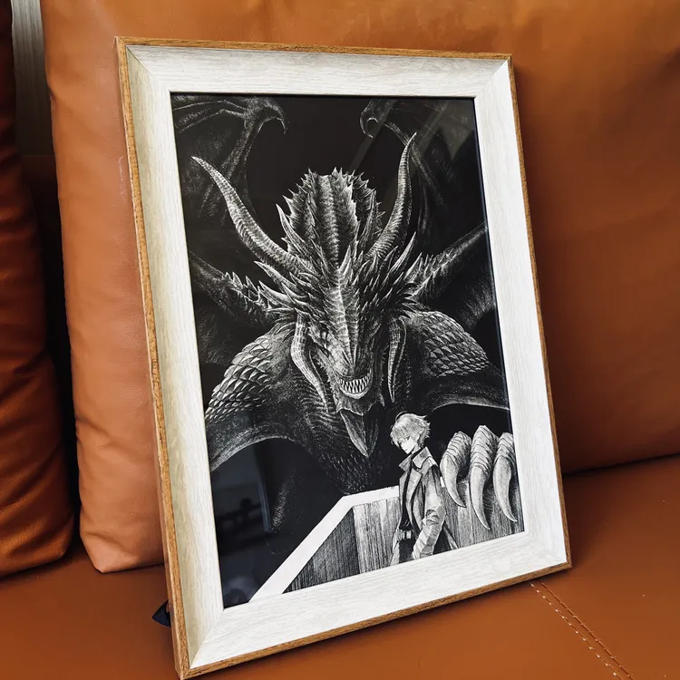 龙族装饰画，百念的画柜，二次元周边摆件