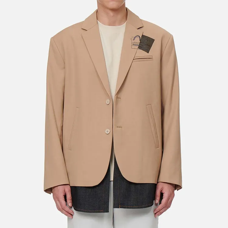 EVISU KURO  男士商标贴布两件套西装外套2ESGNM2BZ752LFPR