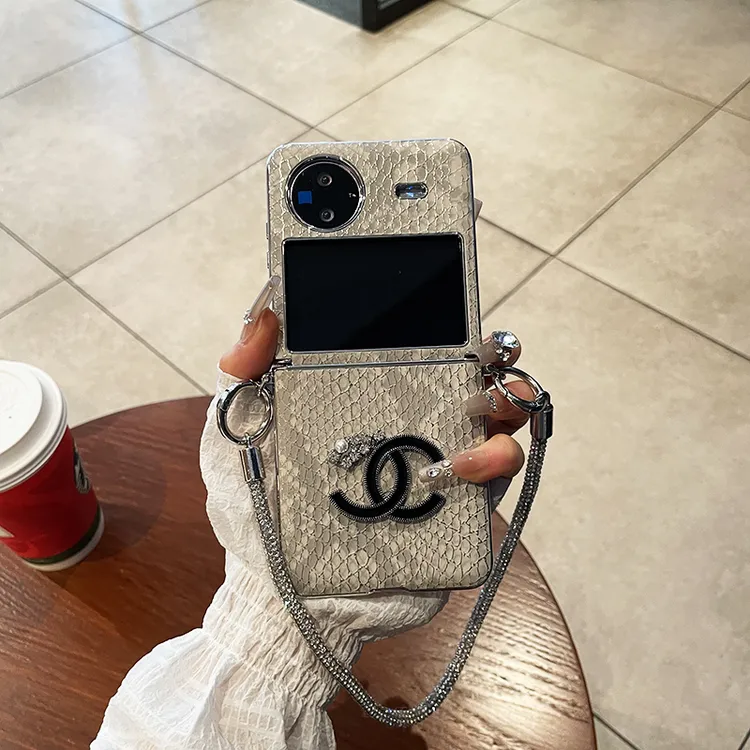 适用vivoxflip手机壳连体皮套双c标小米/荣耀/oppo/三星鳄鱼纹潮