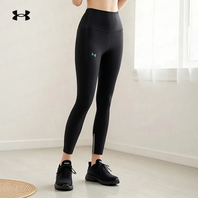 安德玛UA女子Rush紧身裤 SmartForm运动裤子健身裤高腰显瘦瑜伽裤