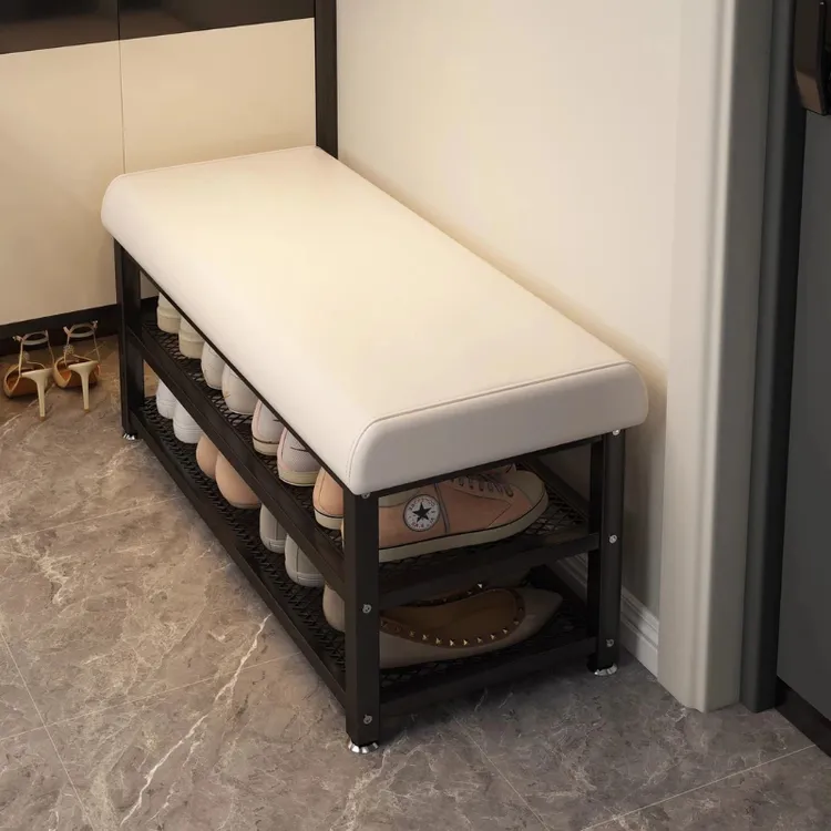 换鞋凳家用门口鞋架可坐式鞋柜一体坐凳入户软包坐垫穿鞋凳进门凳