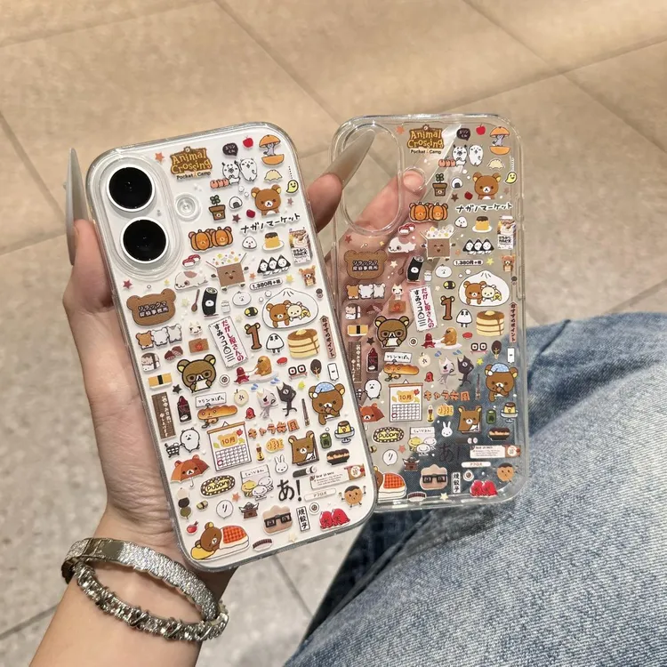 南瓜轻松熊适用iphone17苹果16手机壳小米OPPO华为VIVO荣耀一加