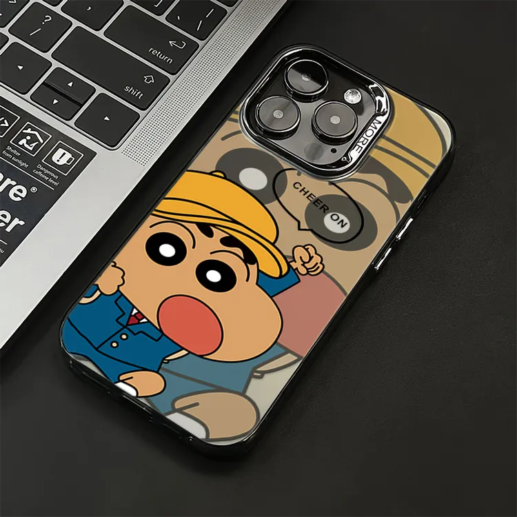 蜡笔小新适用苹果16手机壳iphone15promax保护套14/13/12/11高级