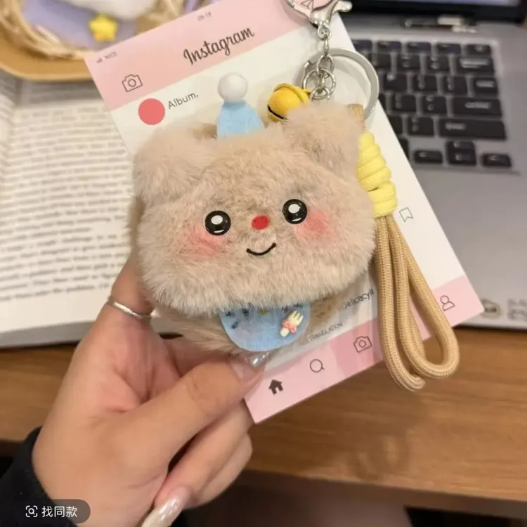 小兔小熊手工diy折叠镜子卡通可爱化妆镜便携随身小镜子