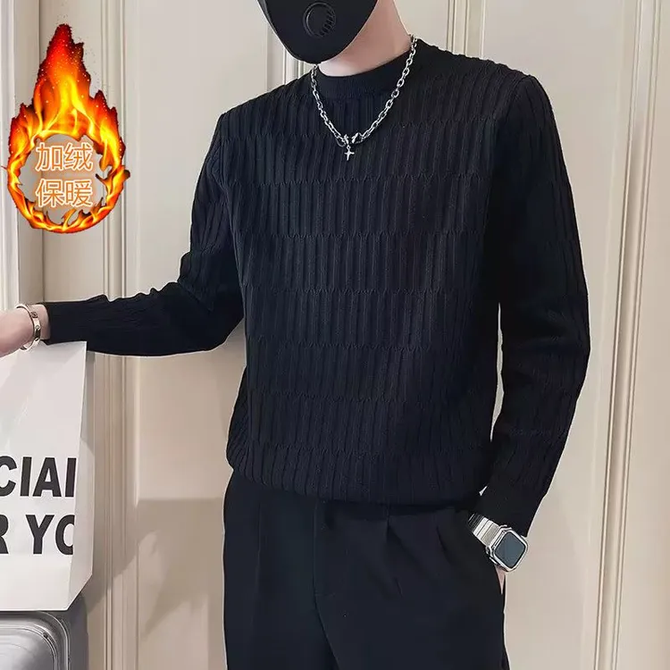 迪卡侬贵宾秋季卫衣男ins潮牌高级设计感圆领上衣外套男士百搭潮