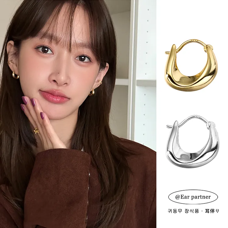 925银耳饰 简约水滴耳环2025新款爆款高级感精致耳扣耳坠925银针