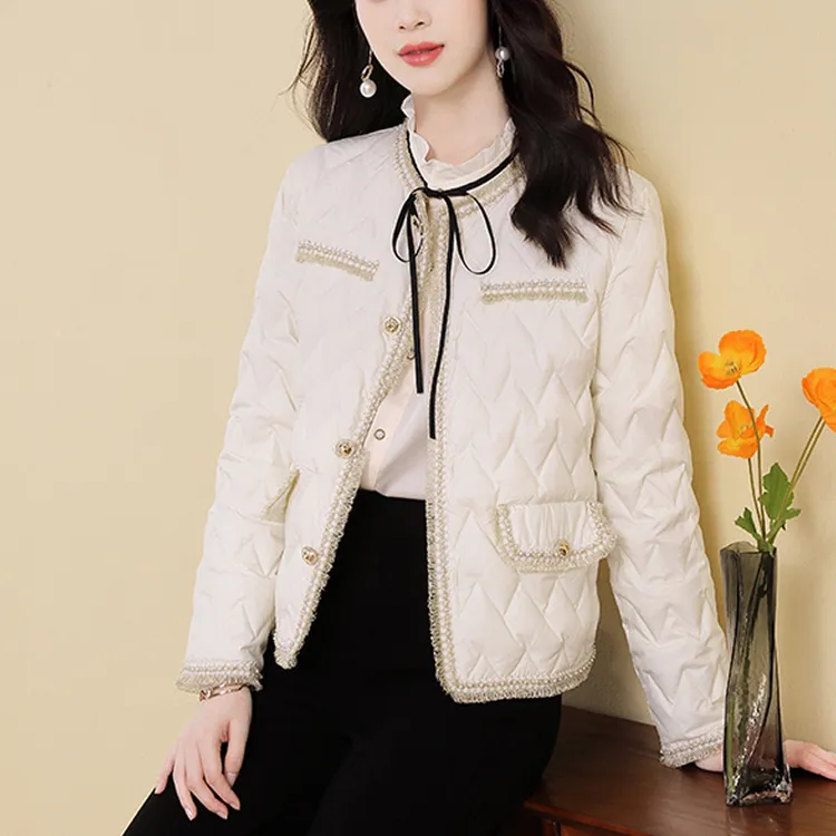 波司登极地联名小香风短款羽绒服女高级感2025年新款女装韩版宽松