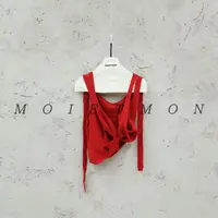 Moi et mon冬季新款小众设计师款吊带休闲百搭舒适纯色吊带