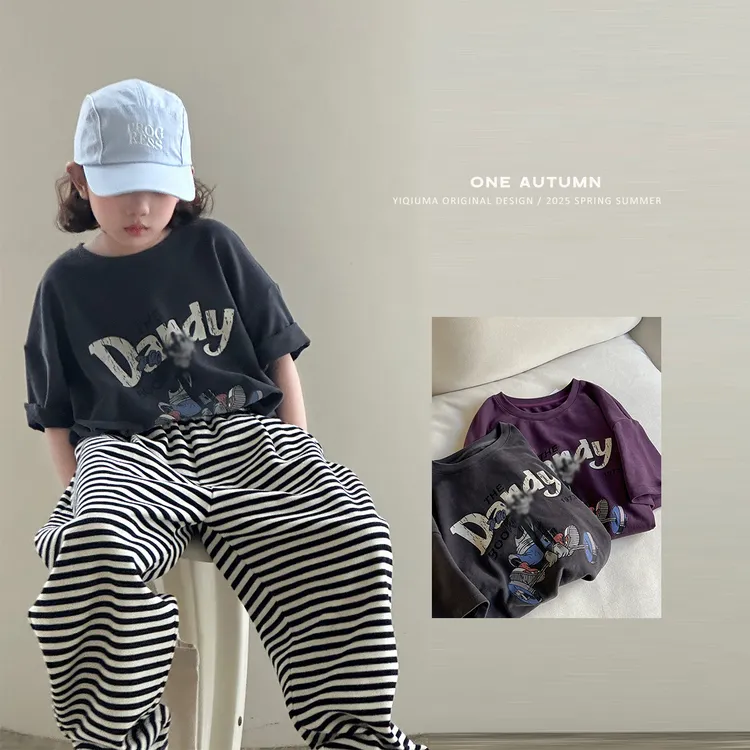 现货「壹秋.ONE AUTUMN」【童话乐园】卡通印花T恤女童春季短袖上衣