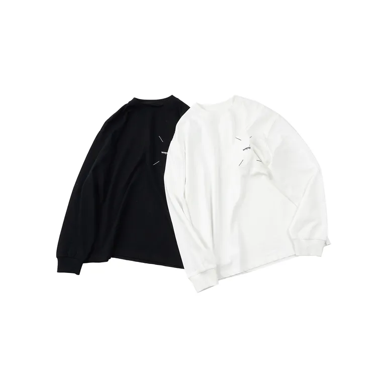 【基础长袖T】22CX2060宽松显瘦春秋百搭新款打底休闲潮牌设计感T恤