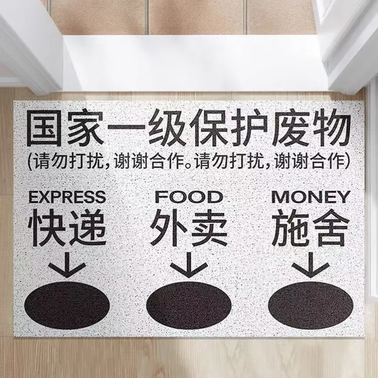 【进账】保护废物地毯快递外卖施舍地垫防滑脚垫门口进门垫个人用品