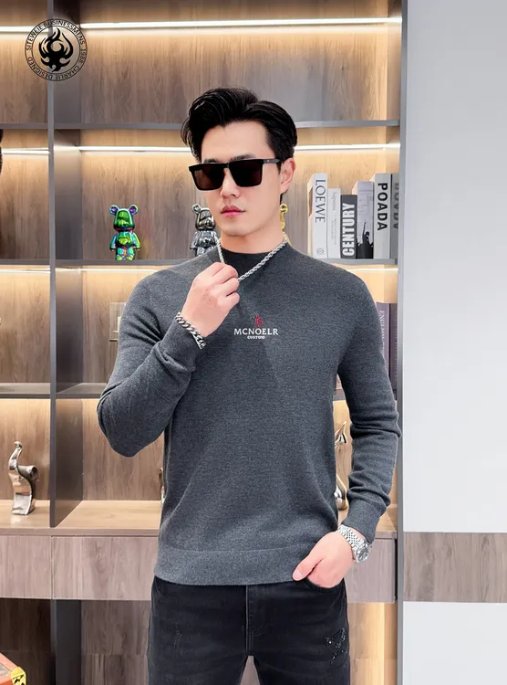 【SITEWEIE】2025冬款50羊毛欧货羊毛衫男加厚针织半高领保暖32350