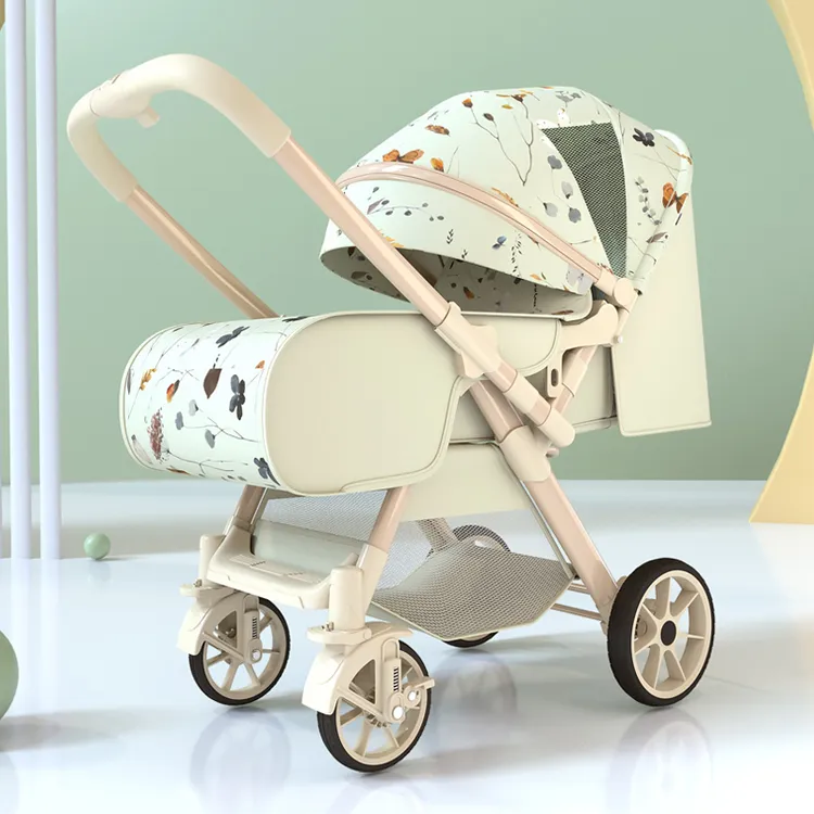 高景观婴儿推车可坐可躺轻便折叠双向婴儿车宝宝四轮手推车