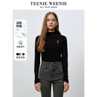【抑菌】TeenieWeenie小熊24长袖T恤半高领修身打底衫女TTLA247805Q