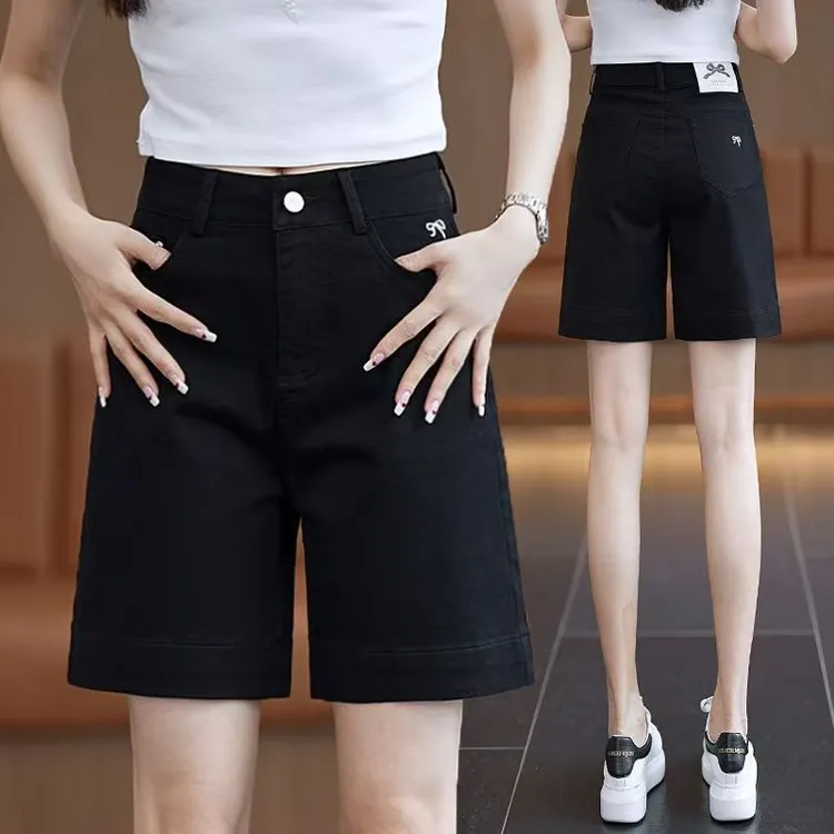 牛仔短裤女夏季薄款2025年新款高腰宽松显瘦a字外穿爆款热裤子潮