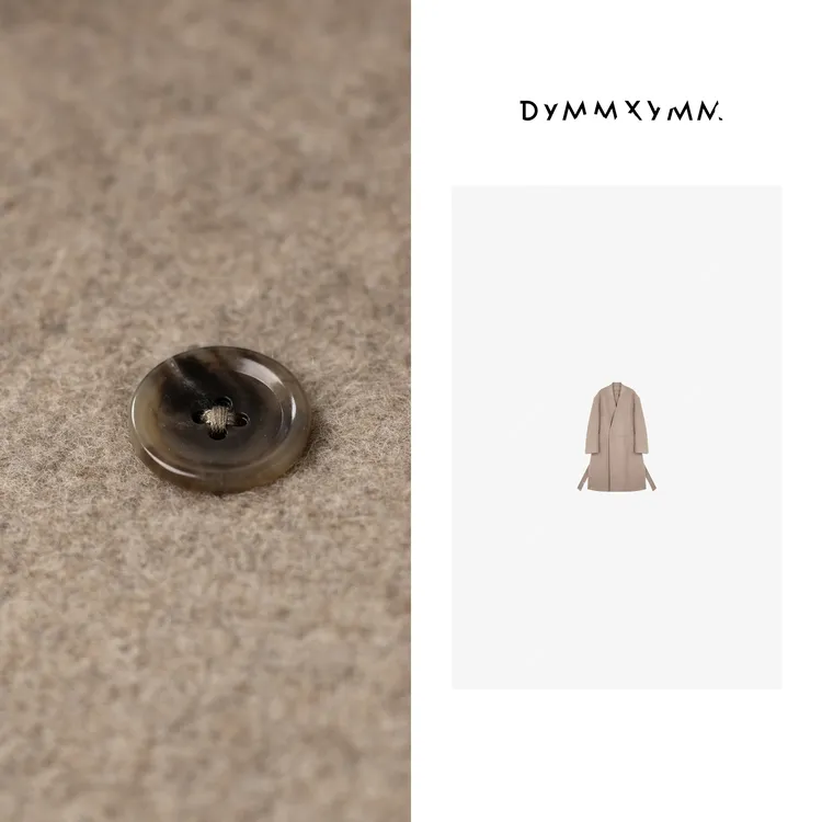 【DYMMXYMM】-马拉拉·时尚设计师百搭腰带一粒扣长款大衣-4FWP8095