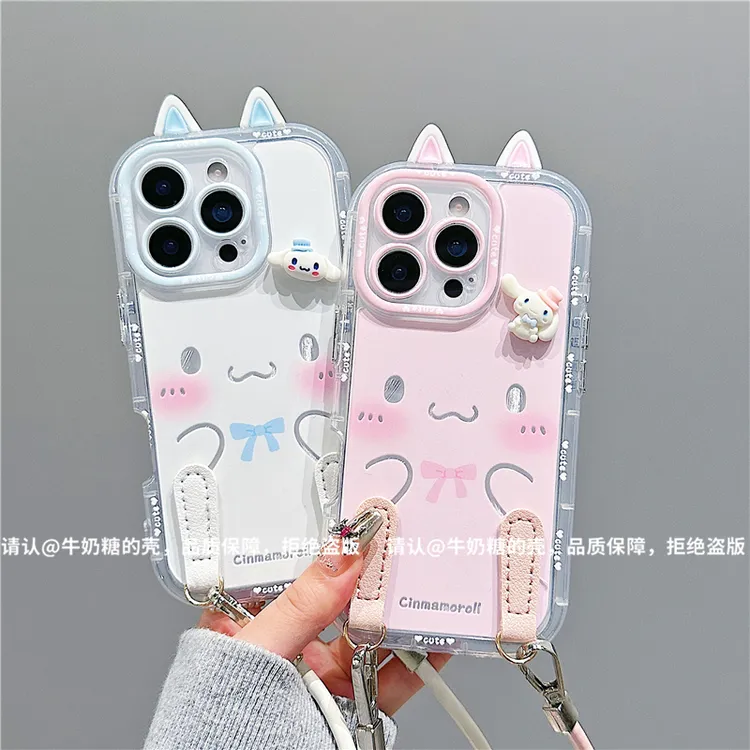 羽纱奶油壳适用苹果17/iPhone/华为荣耀/OPPO/VIVO/小米/手机壳潮