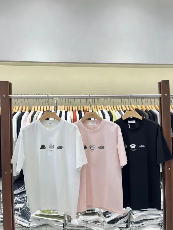 美式休闲落肩袖圆领夏季短袖T恤潮流男士春夏情侣