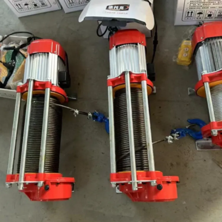 2吨100米新款纯铜多功能电动提升机铝壳电机卷扬机