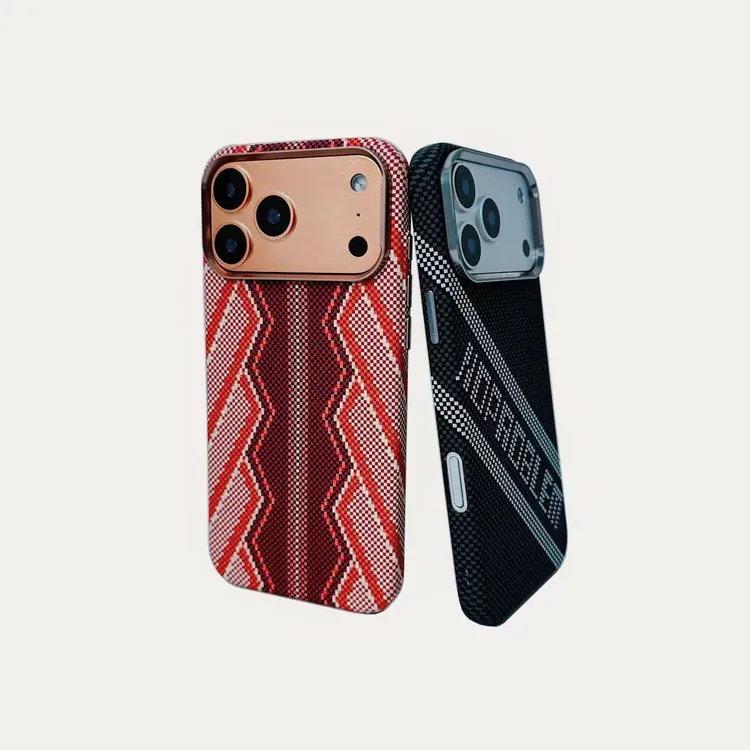 凯夫拉纹适用iPhone17ProMax磁吸手机壳苹果16pm高级感15创意浮雕