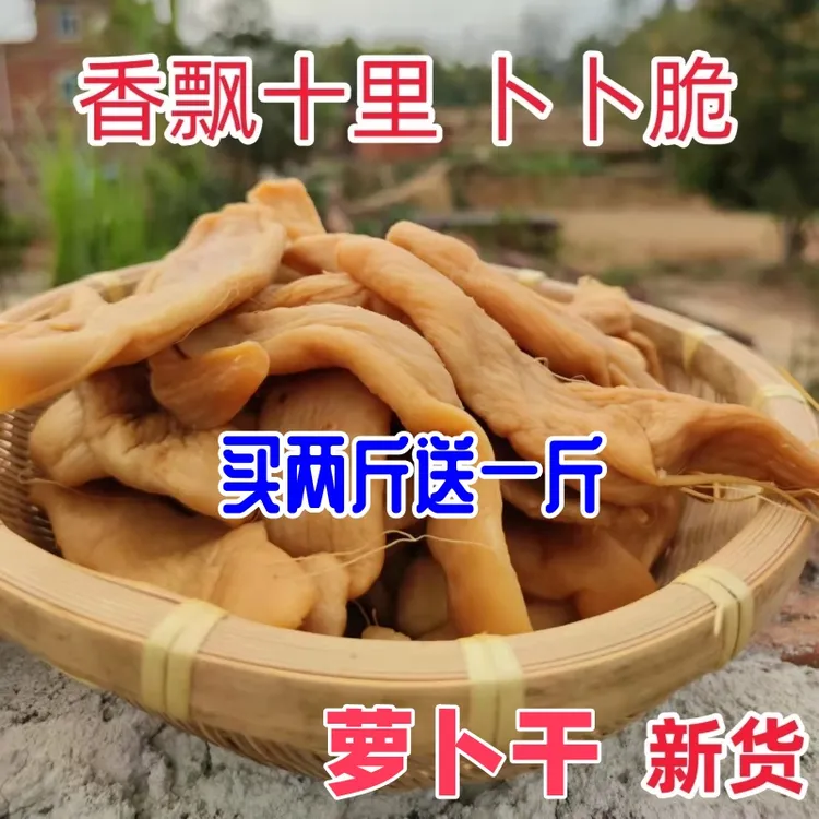 广东茂名特产农家咸萝卜干菜脯脆爽口手工腌制咸卜条潮汕下饭菜