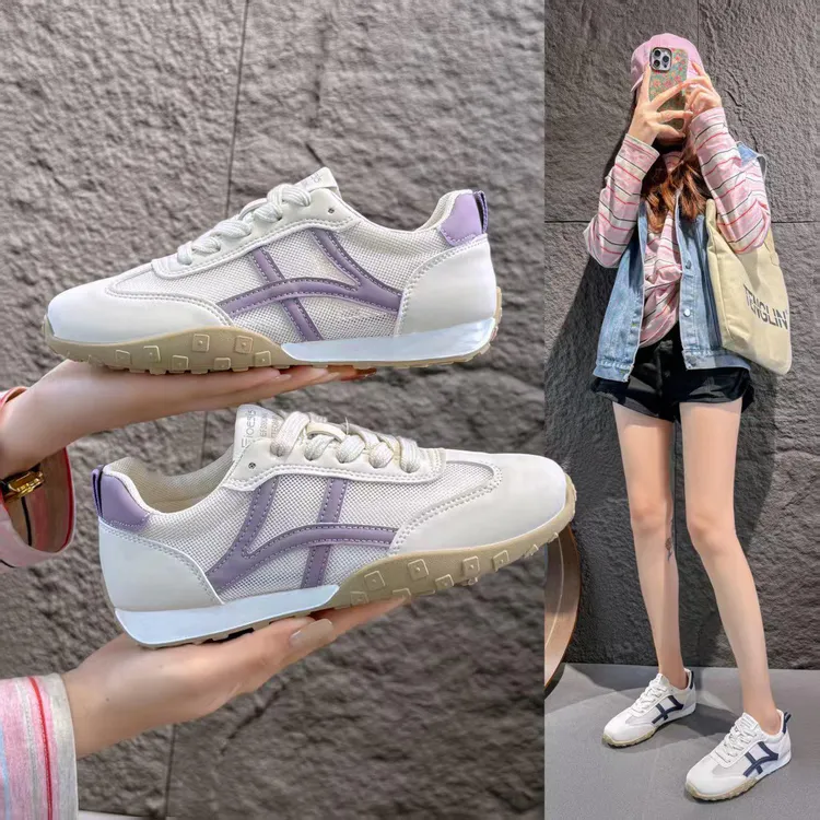 时尚休闲鞋休闲鞋透气吸汗鞋子时尚春季夏季女鞋小白鞋德训鞋